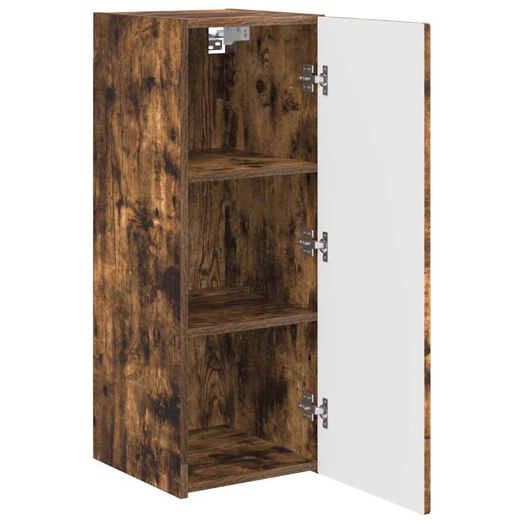 TV Wandkast Gerookt eiken 30 x 31 x 80 cm Bewerkt hout is nu te koop bij PeponiXL, paradijselijk wonen!