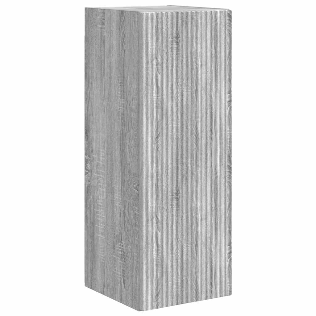 TV Wandkast Grijs Sonoma 30 x 31 x 80 cm Bewerkt hout is nu te koop bij PeponiXL, paradijselijk wonen!