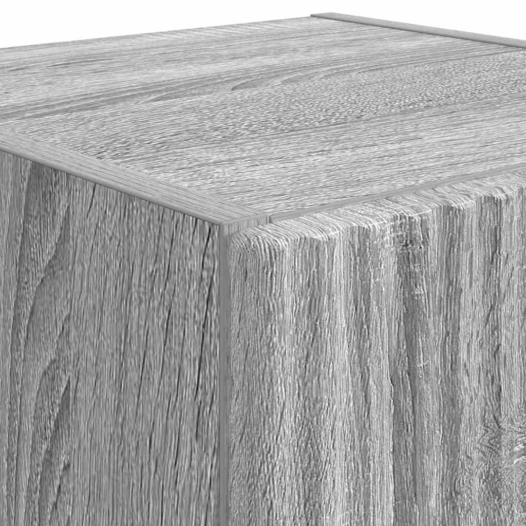 TV Wandkast 2 pcs Grijs Sonoma 30 x 31 x 80 cm Bewerkt hout is nu te koop bij PeponiXL, paradijselijk wonen!