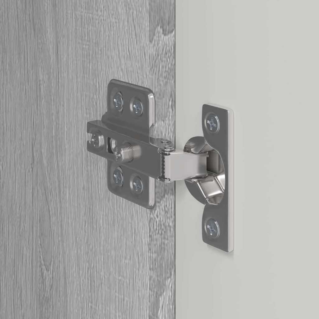 TV Wandkast 2 pcs Grijs Sonoma 30 x 31 x 80 cm Bewerkt hout is nu te koop bij PeponiXL, paradijselijk wonen!