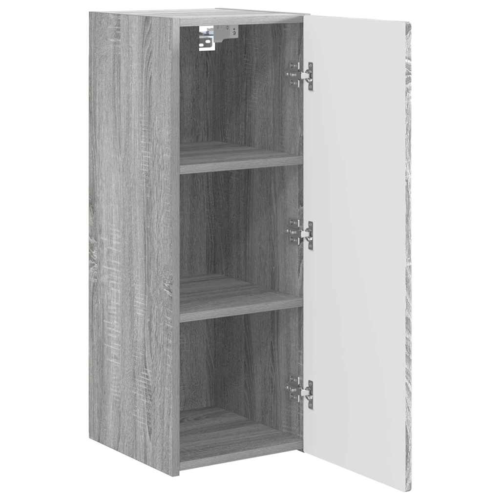 TV Wandkast 2 pcs Grijs Sonoma 30 x 31 x 80 cm Bewerkt hout is nu te koop bij PeponiXL, paradijselijk wonen!