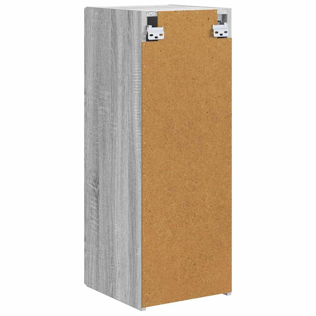 TV Wandkast 2 pcs Grijs Sonoma 30 x 31 x 80 cm Bewerkt hout is nu te koop bij PeponiXL, paradijselijk wonen!