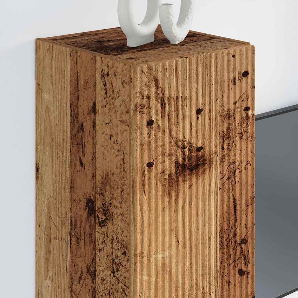 TV Wandkast Oud Hout 30 x 31 x 80 cm Bewerkt hout is nu te koop bij PeponiXL, paradijselijk wonen!