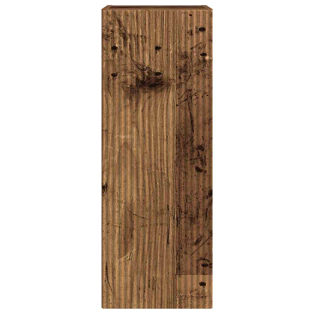 TV Wandkast Oud Hout 30 x 31 x 80 cm Bewerkt hout is nu te koop bij PeponiXL, paradijselijk wonen!