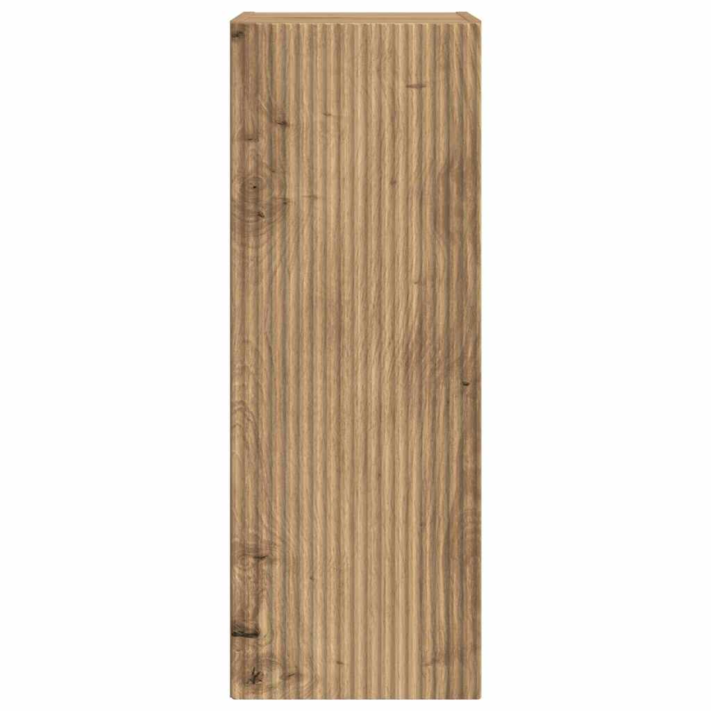 TV Wandkast Ambachtelijk eiken 30 x 31 x 80 cm Bewerkt hout is nu te koop bij PeponiXL, paradijselijk wonen!