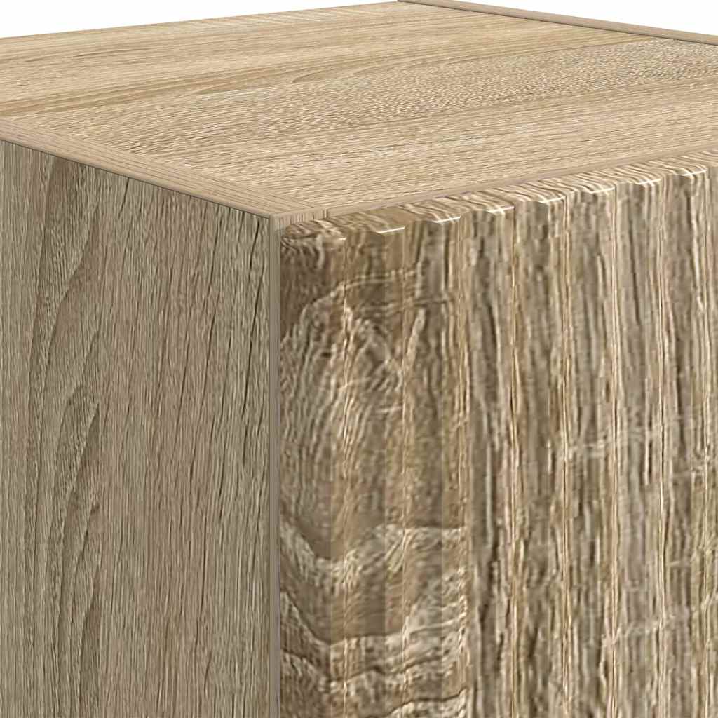 TV Wandkast Wandgemonteerd Sonoma 30 x 31 x 100 cm Bewerkt hout is nu te koop bij PeponiXL, paradijselijk wonen!