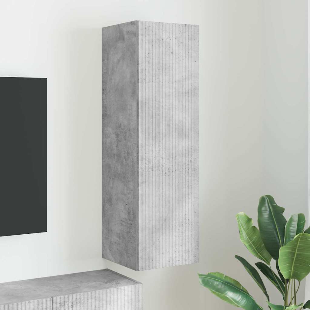 TV Wandkast Wandgemonteerd Beton 30 x 31 x 100 cm Bewerkt hout is nu te koop bij PeponiXL, paradijselijk wonen!