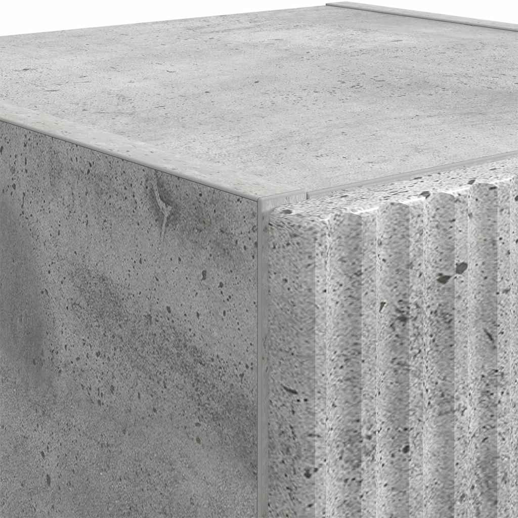 TV Wandkast 2 pcs Beton 30 x 31 x 100 cm Bewerkt hout is nu te koop bij PeponiXL, paradijselijk wonen!