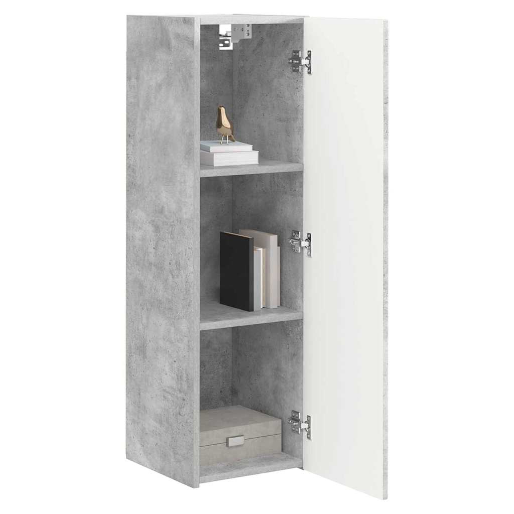 TV Wandkast 2 pcs Beton 30 x 31 x 100 cm Bewerkt hout is nu te koop bij PeponiXL, paradijselijk wonen!
