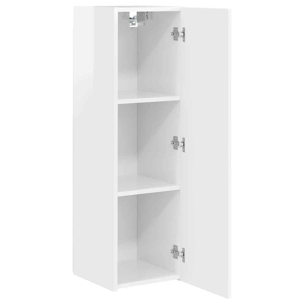 TV Wandkast Glanzend Wit 30 x 31 x 100 cm Bewerkt hout is nu te koop bij PeponiXL, paradijselijk wonen!