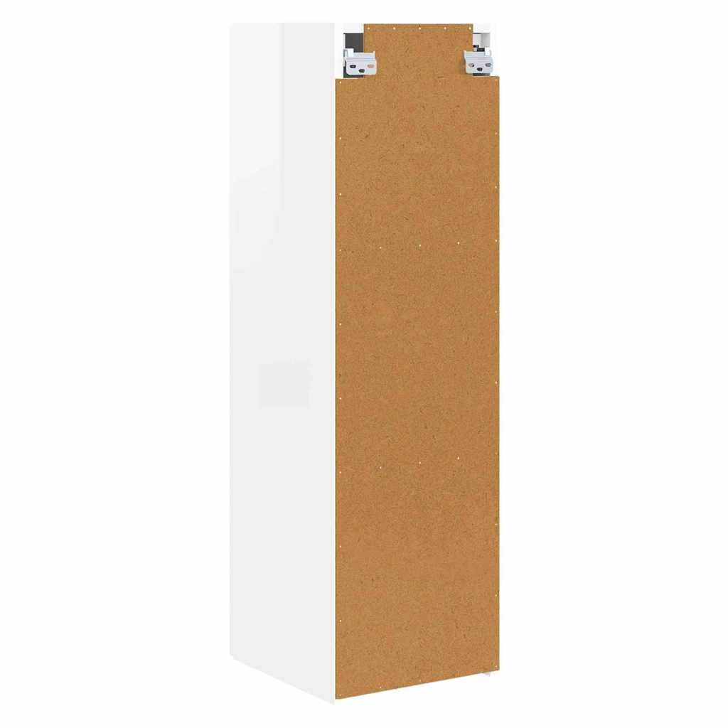 TV Wandkast Glanzend Wit 30 x 31 x 100 cm Bewerkt hout is nu te koop bij PeponiXL, paradijselijk wonen!