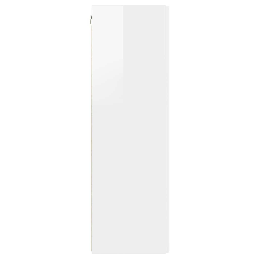 TV Wandkast Glanzend Wit 30 x 31 x 100 cm Bewerkt hout is nu te koop bij PeponiXL, paradijselijk wonen!
