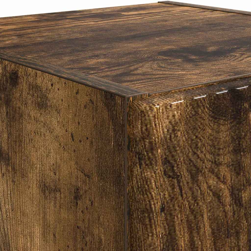 TV Wandkast Gerookt eiken 30 x 31 x 100 cm Bewerkt hout is nu te koop bij PeponiXL, paradijselijk wonen!