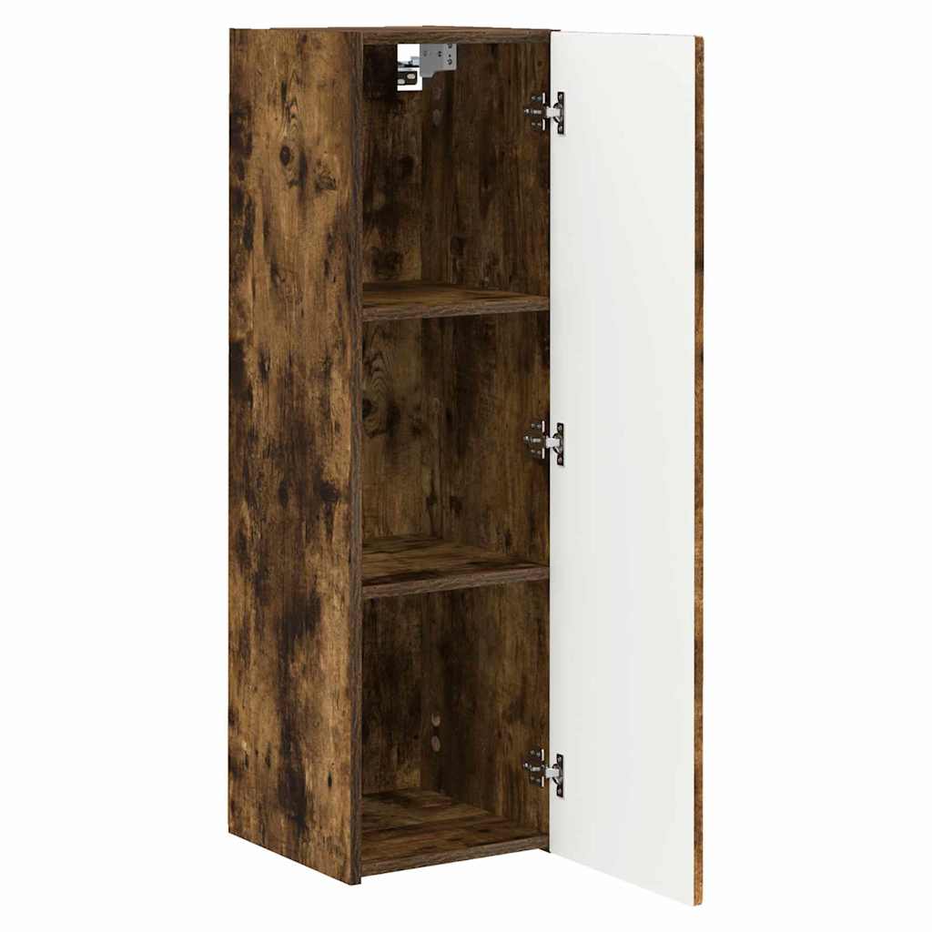 TV Wandkast Gerookt eiken 30 x 31 x 100 cm Bewerkt hout is nu te koop bij PeponiXL, paradijselijk wonen!