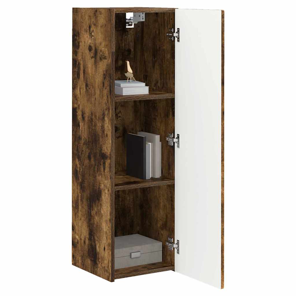 TV Wandkast Gerookt eiken 30 x 31 x 100 cm Bewerkt hout is nu te koop bij PeponiXL, paradijselijk wonen!