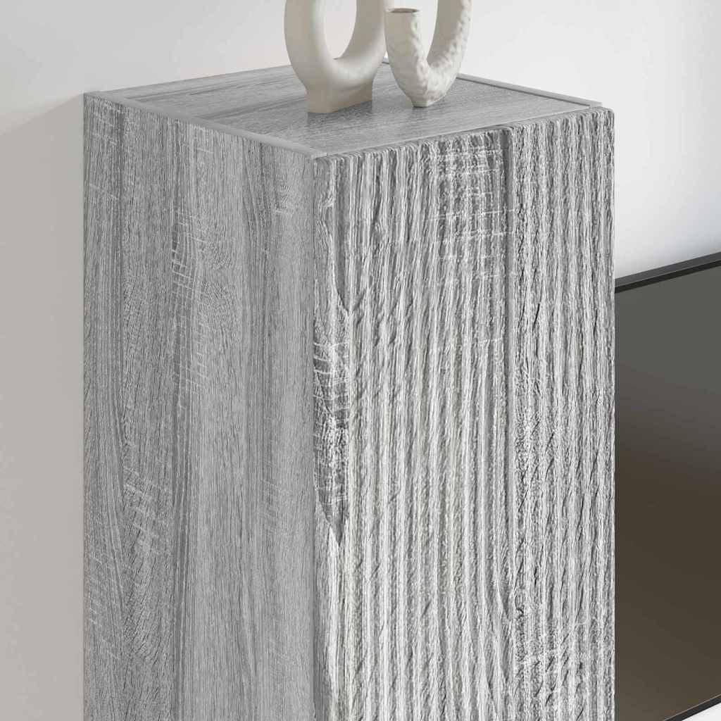 TV Wandkast Grijs Sonoma 30 x 31 x 100 cm Bewerkt hout is nu te koop bij PeponiXL, paradijselijk wonen!