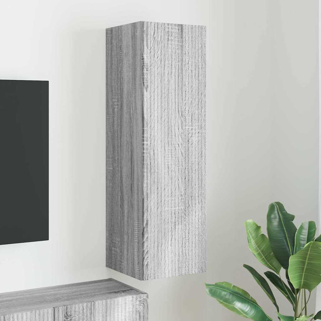 TV Wandkast Grijs Sonoma 30 x 31 x 100 cm Bewerkt hout is nu te koop bij PeponiXL, paradijselijk wonen!