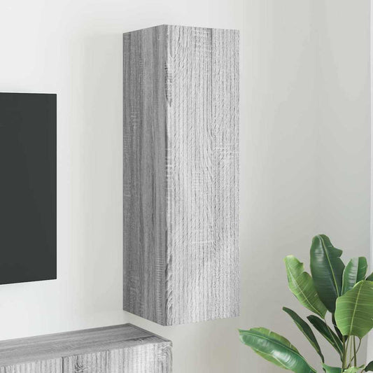 TV Wandkast Grijs Sonoma 30 x 31 x 100 cm Bewerkt hout is nu te koop bij PeponiXL, paradijselijk wonen!
