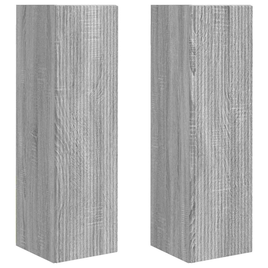 TV Wandkast 2 pcs Grijs Sonoma 30 x 31 x 100 cm Bewerkt hout is nu te koop bij PeponiXL, paradijselijk wonen!