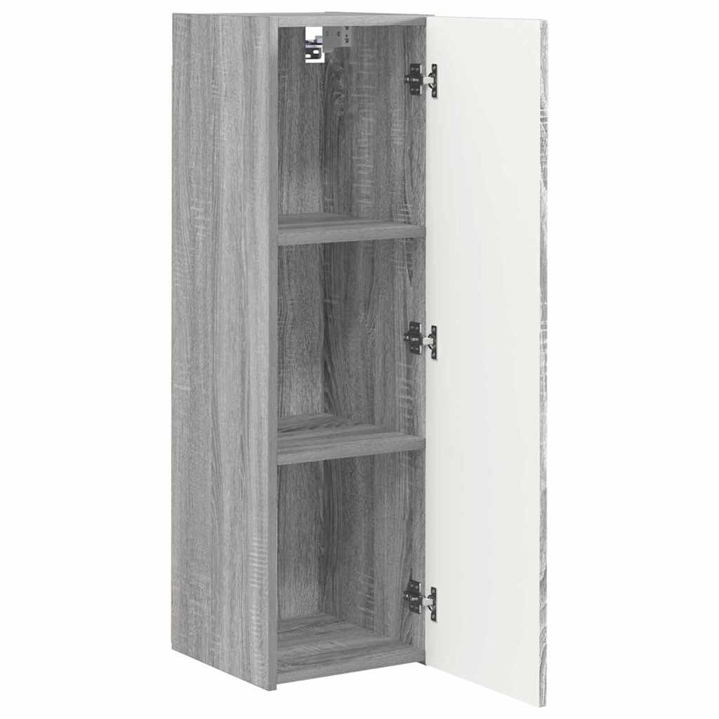 TV Wandkast 2 pcs Grijs Sonoma 30 x 31 x 100 cm Bewerkt hout is nu te koop bij PeponiXL, paradijselijk wonen!