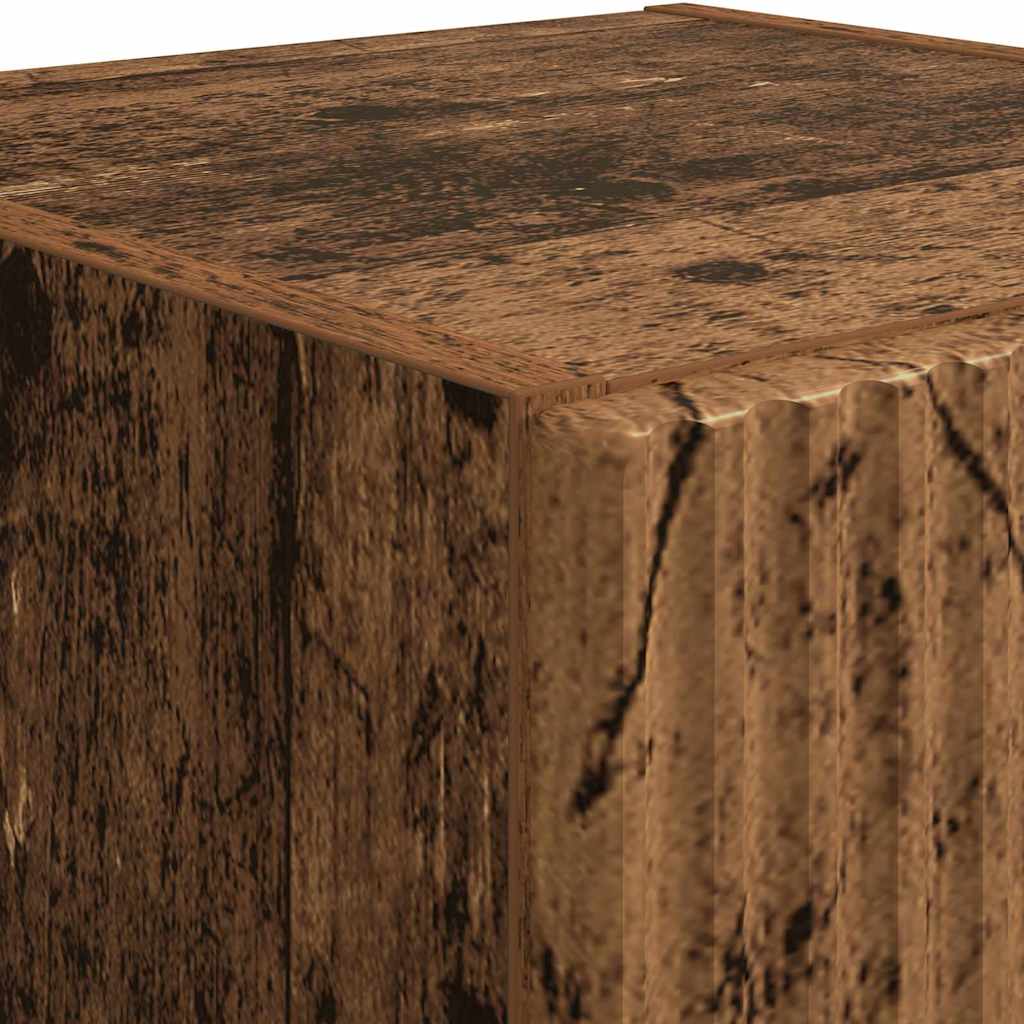 TV Wandkast Oud Hout 30 x 31 x 100 cm Bewerkt hout is nu te koop bij PeponiXL, paradijselijk wonen!