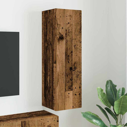 TV Wandkast Oud Hout 30 x 31 x 100 cm Bewerkt hout is nu te koop bij PeponiXL, paradijselijk wonen!