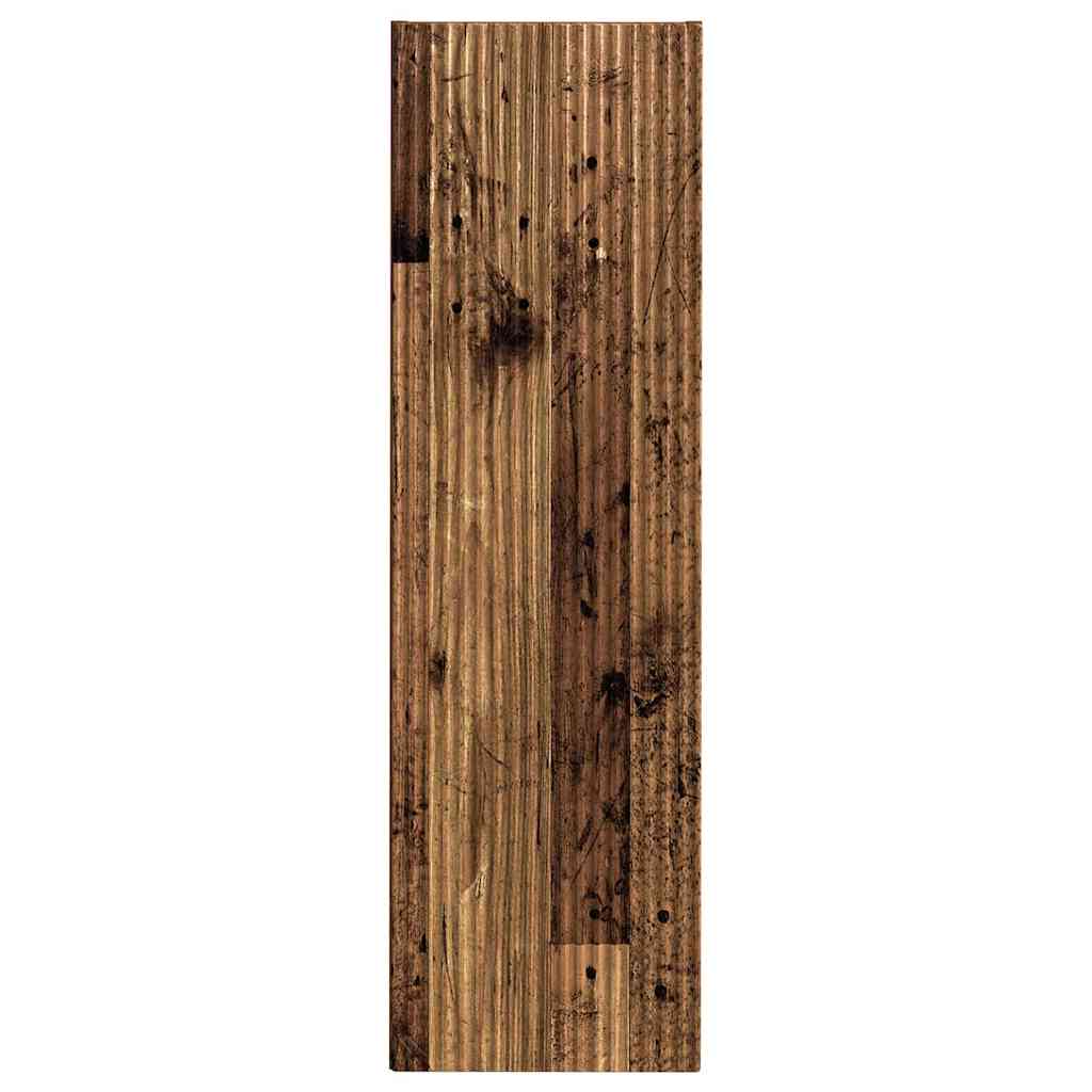 TV Wandkast 2 pcs Oud Hout 30 x 31 x 100 cm Bewerkt hout is nu te koop bij PeponiXL, paradijselijk wonen!