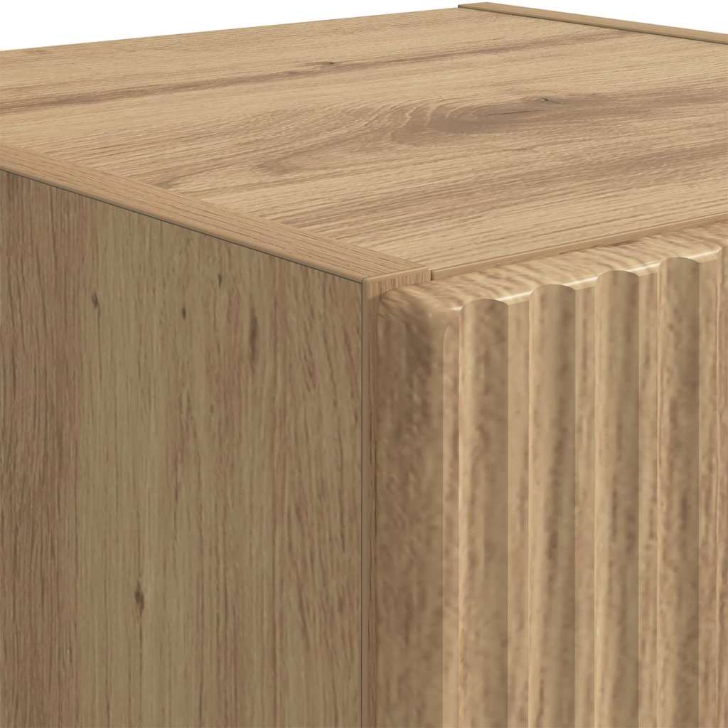 TV Wandkast Ambachtelijk eiken 30 x 31 x 100 cm Bewerkt hout is nu te koop bij PeponiXL, paradijselijk wonen!