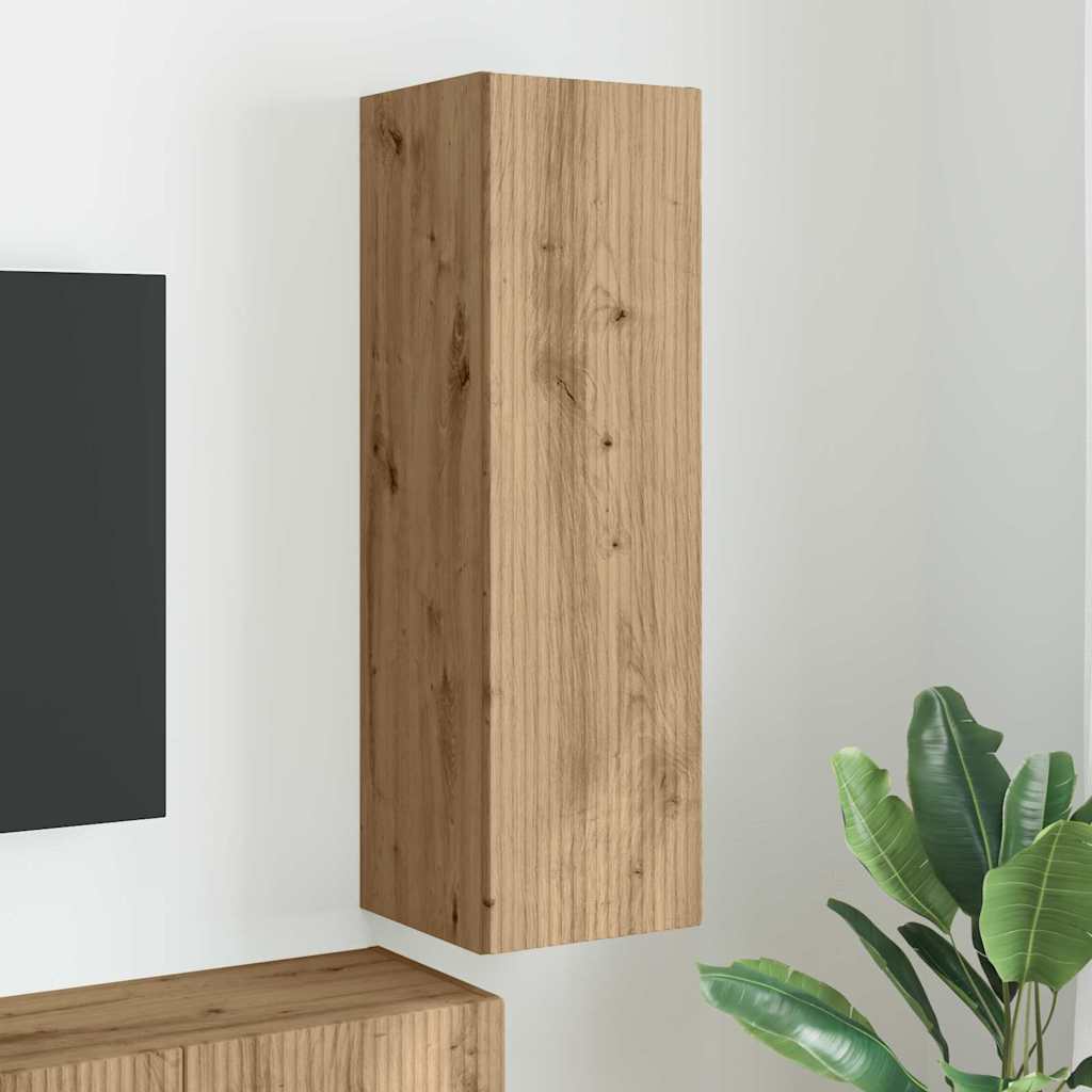 TV Wandkast Ambachtelijk eiken 30 x 31 x 100 cm Bewerkt hout is nu te koop bij PeponiXL, paradijselijk wonen!