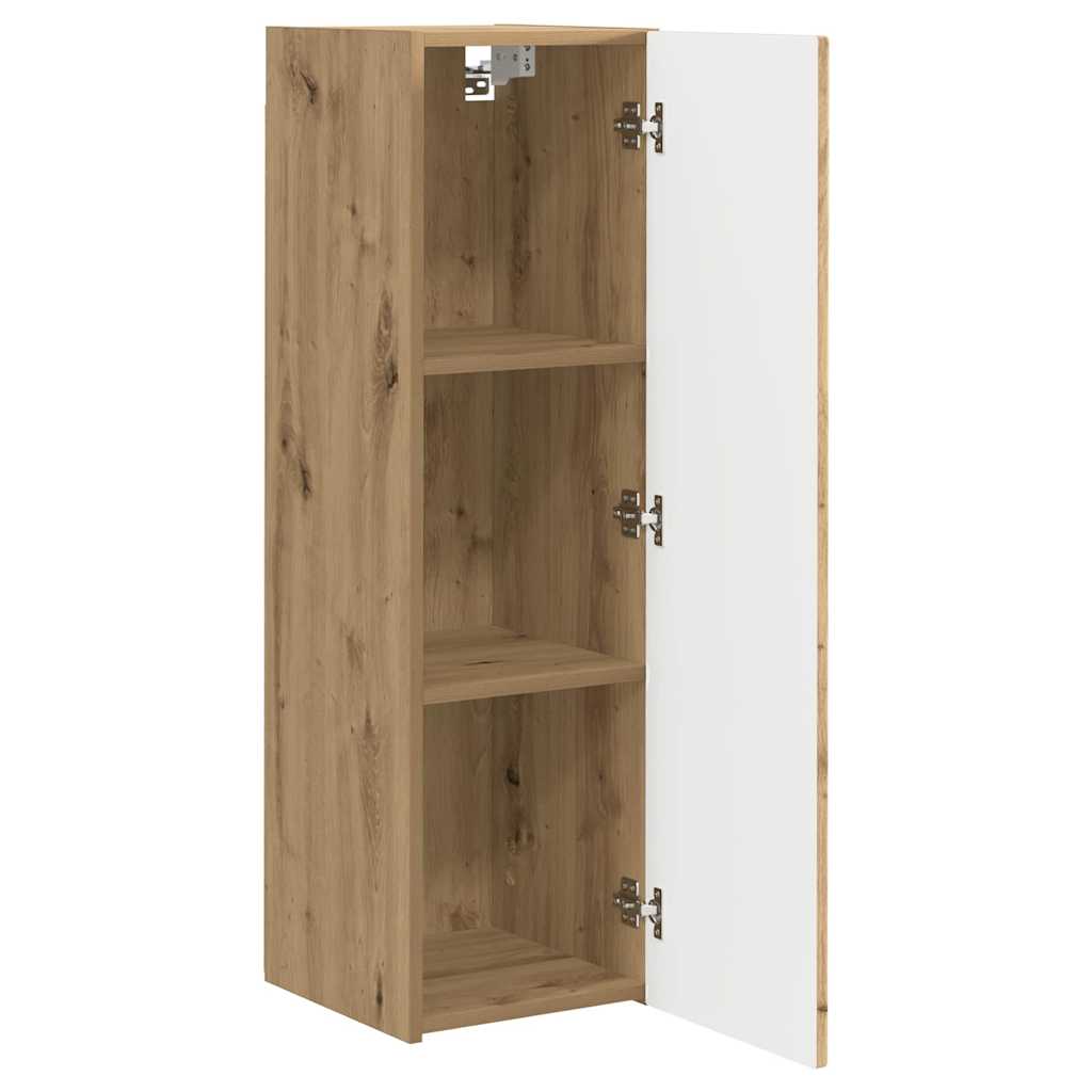TV Wandkast 2 pcs Ambachtelijk eiken 30 x 31 x 100 cm is nu te koop bij PeponiXL, paradijselijk wonen!