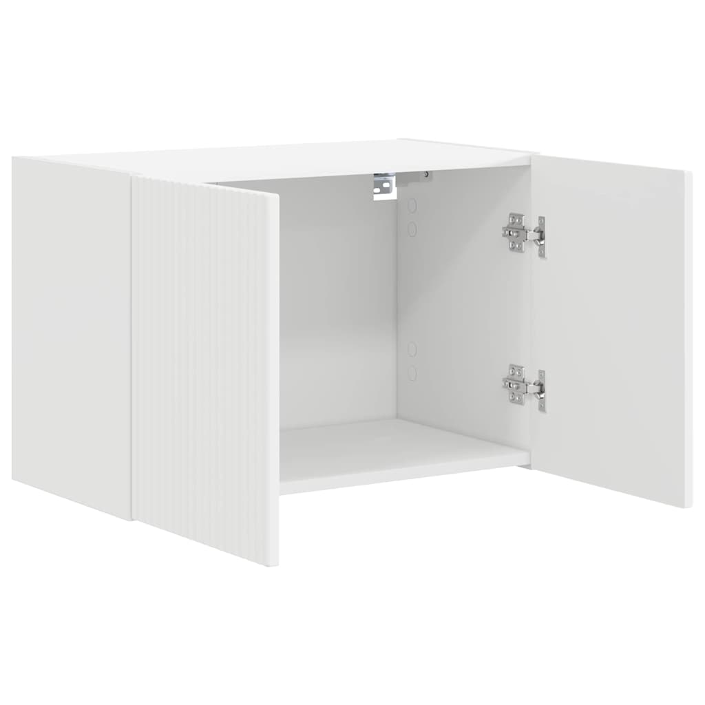 TV-wandkast Wandgemonteerd Wit 59,5 x 31 x 40 cm Bewerkt hout is nu te koop bij PeponiXL, paradijselijk wonen!