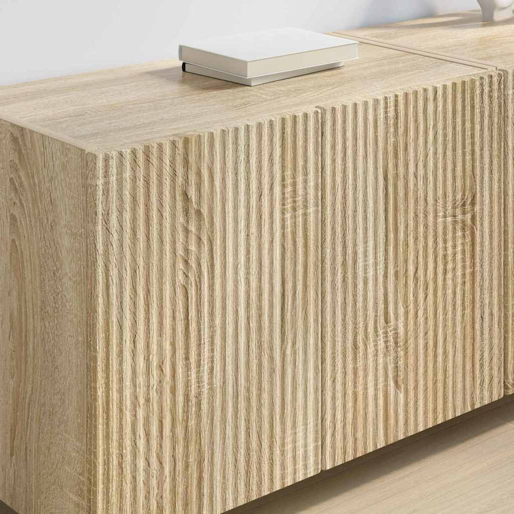 TV-wandkast Sonoma Eiken 59,5 x 31 x 40 cm Bewerkt hout is nu te koop bij PeponiXL, paradijselijk wonen!