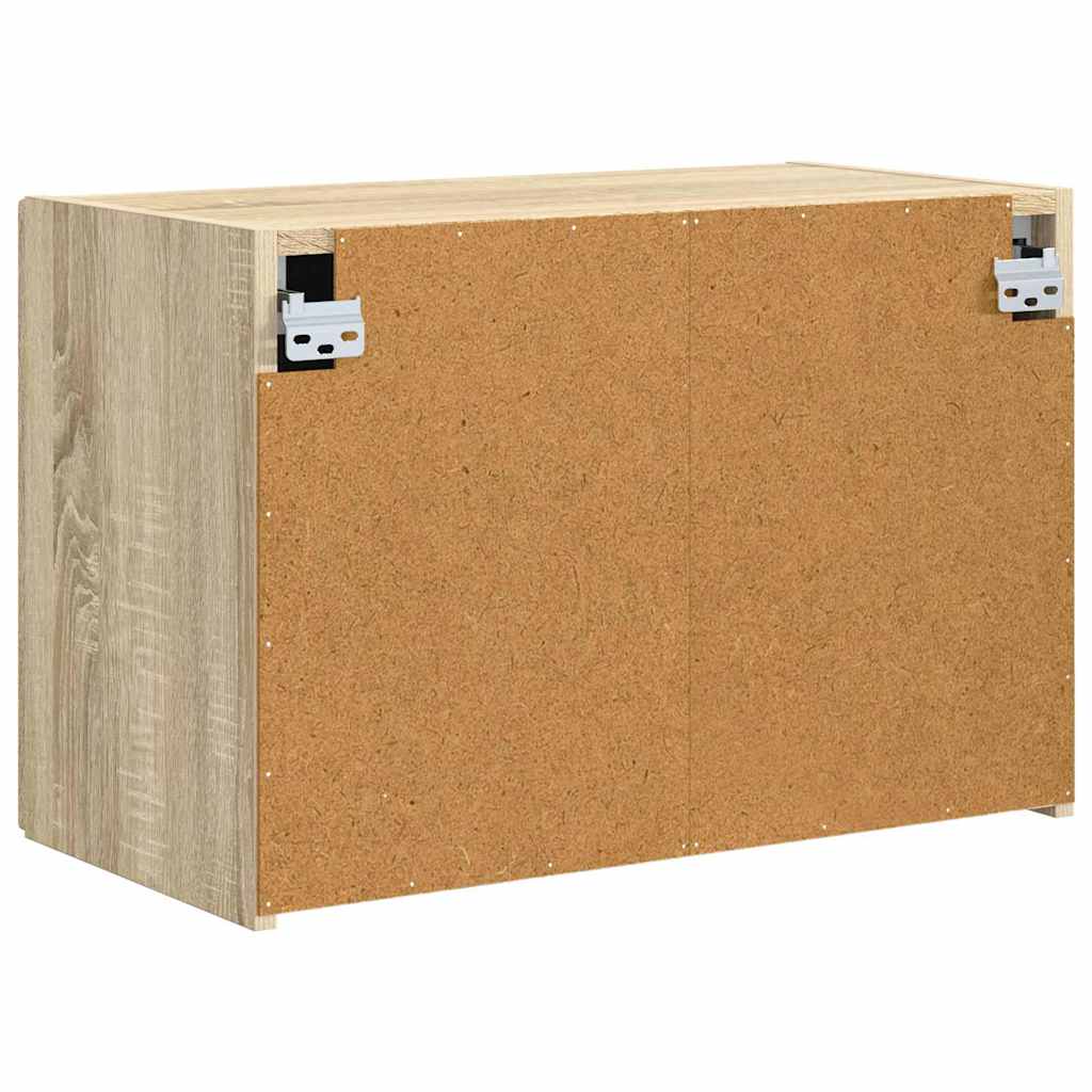 TV-wandkast Sonoma Eiken 59,5 x 31 x 40 cm Bewerkt hout is nu te koop bij PeponiXL, paradijselijk wonen!