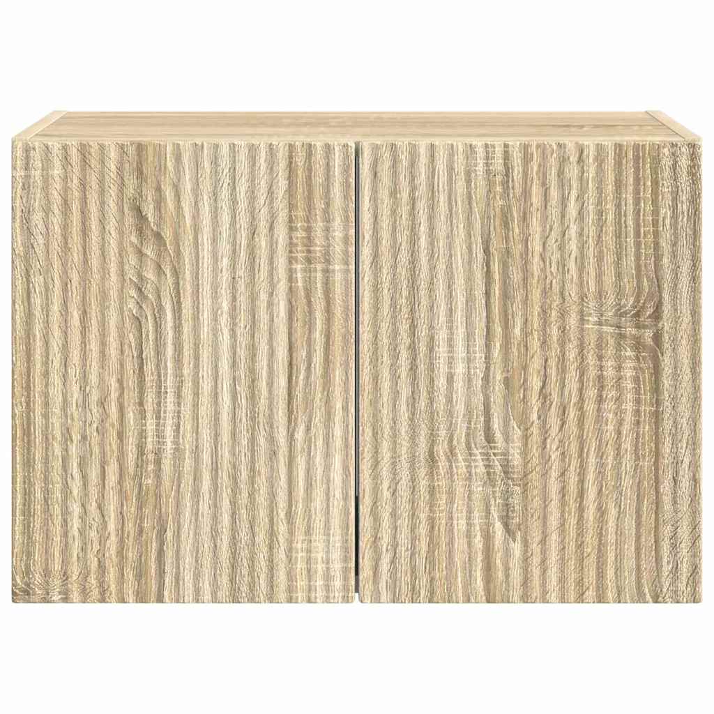 TV-wandkast Sonoma Eiken 59,5 x 31 x 40 cm Bewerkt hout is nu te koop bij PeponiXL, paradijselijk wonen!
