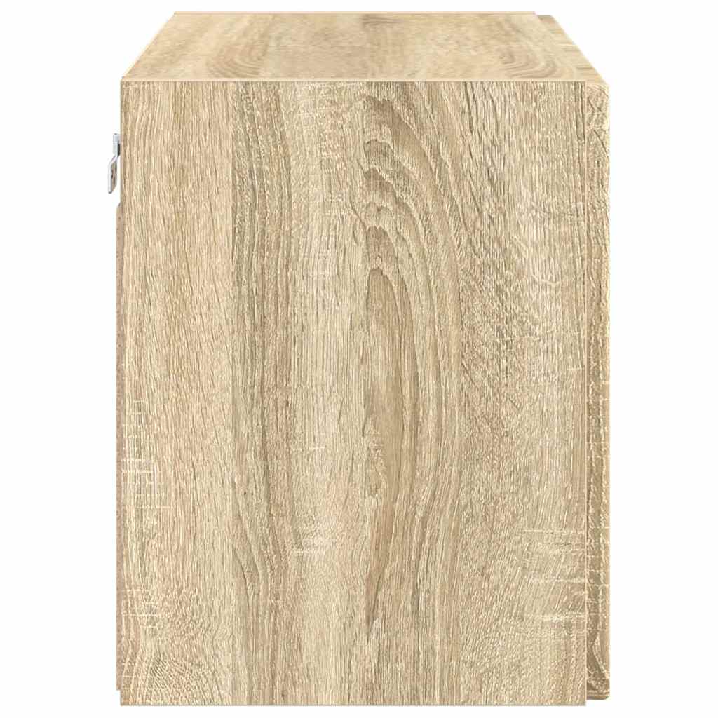 TV-wandkast Sonoma Eiken 59,5 x 31 x 40 cm Bewerkt hout is nu te koop bij PeponiXL, paradijselijk wonen!