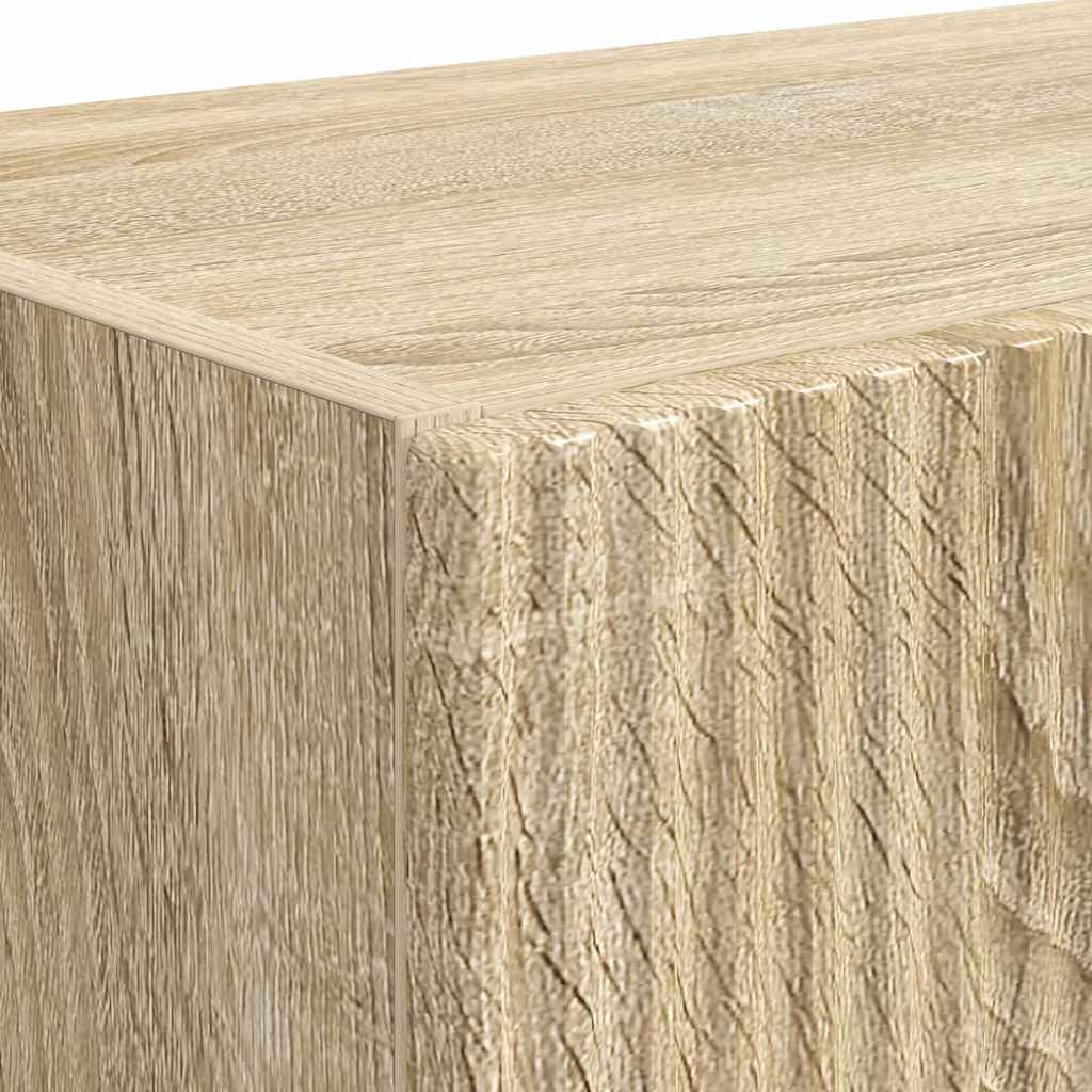 TV-wandkast 2 pcs Sonoma Eiken 59,5 x 31 x 40 cm Bewerkt hout is nu te koop bij PeponiXL, paradijselijk wonen!