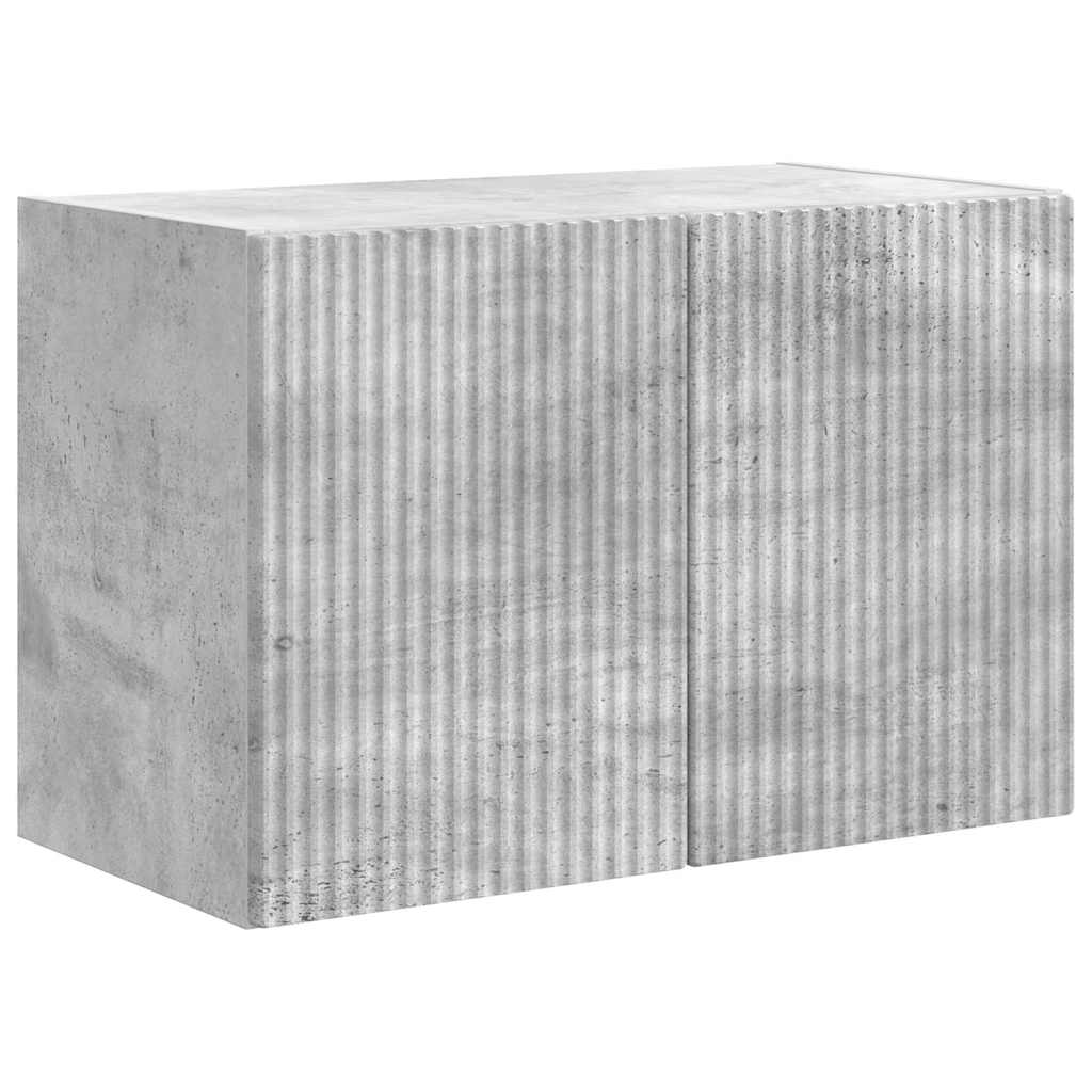 TV-wandkast Beton Grijs 59,5 x 31 x 40 cm Bewerkt hout is nu te koop bij PeponiXL, paradijselijk wonen!
