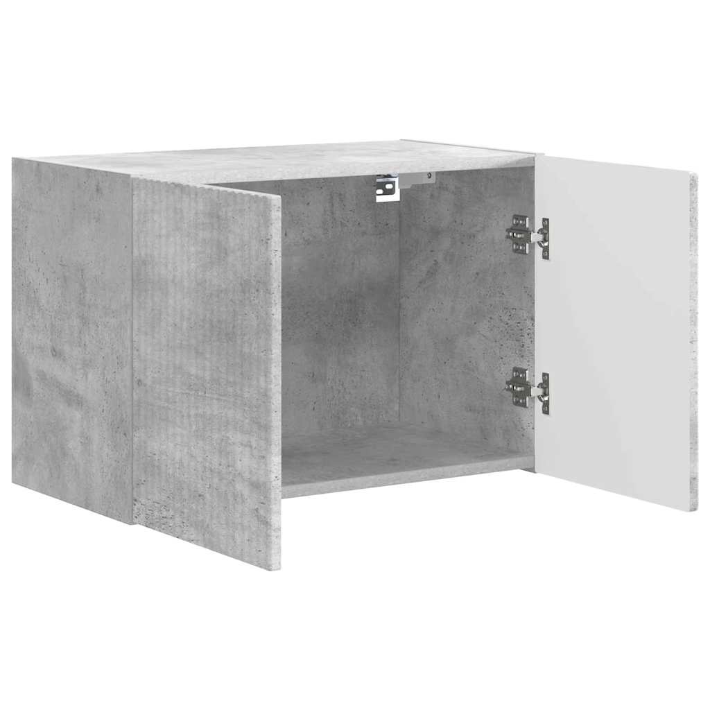 TV-wandkast Beton Grijs 59,5 x 31 x 40 cm Bewerkt hout is nu te koop bij PeponiXL, paradijselijk wonen!