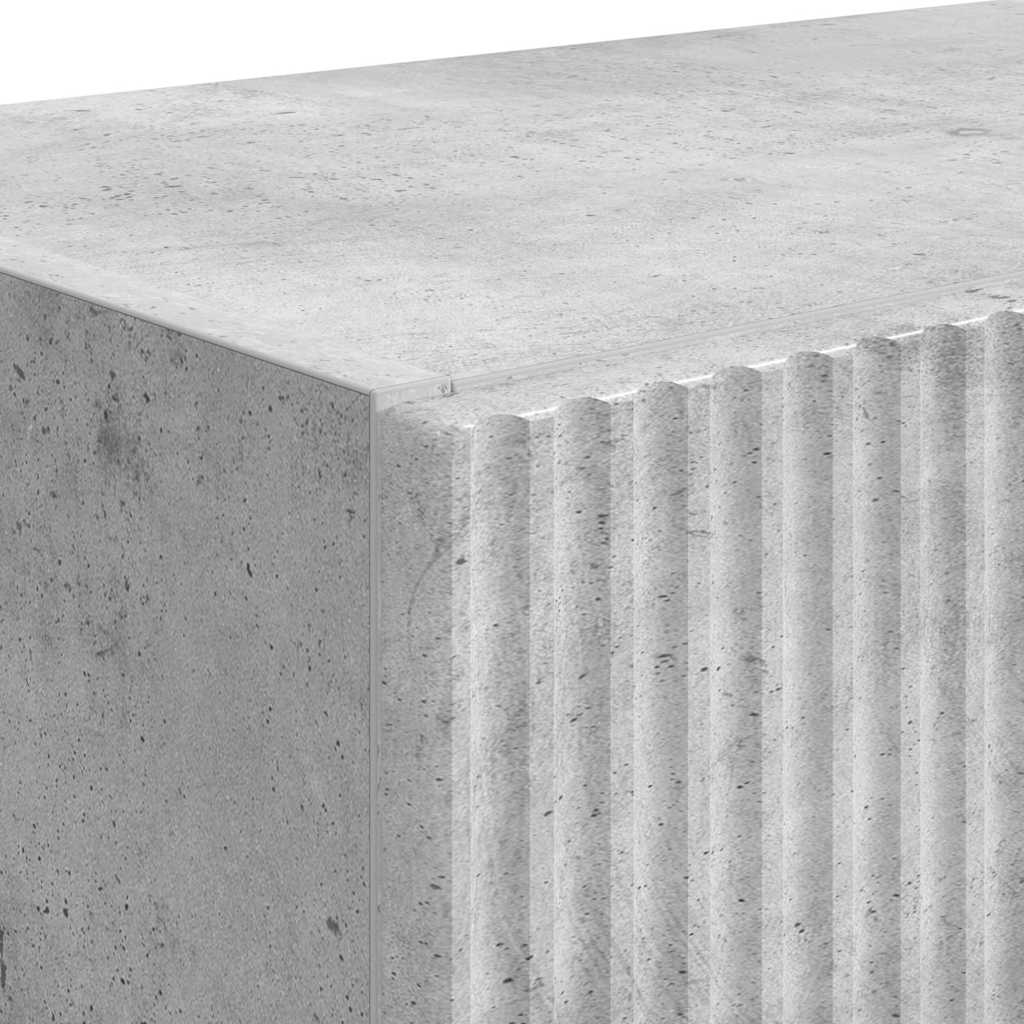 TV-wandkast 2 pcs Beton Grijs 59,5 x 31 x 40 cm Bewerkt hout is nu te koop bij PeponiXL, paradijselijk wonen!