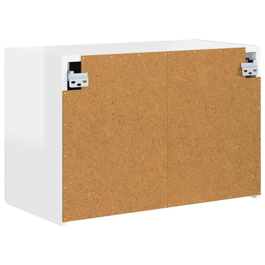 TV-wandkast Hoogglans wit 59,5 x 31 x 40 cm Bewerkt hout is nu te koop bij PeponiXL, paradijselijk wonen!