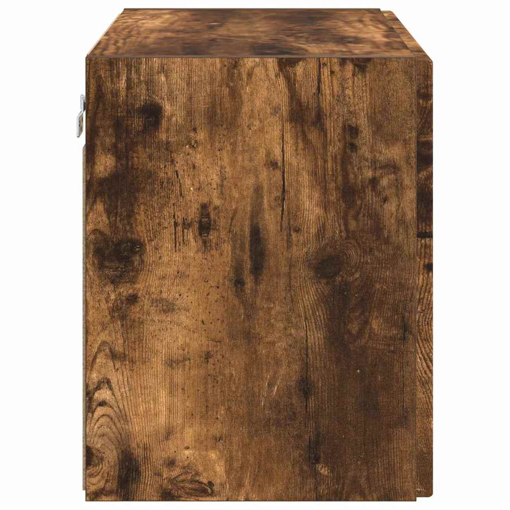 TV-wandkast Gerookt eiken 59,5 x 31 x 40 cm Bewerkt hout is nu te koop bij PeponiXL, paradijselijk wonen!