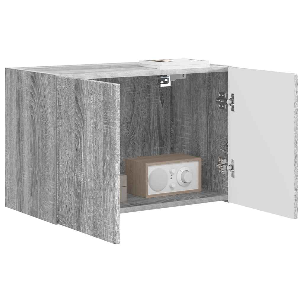 TV-wandkast Grijs Sonoma 59,5 x 31 x 40 cm Bewerkt hout is nu te koop bij PeponiXL, paradijselijk wonen!