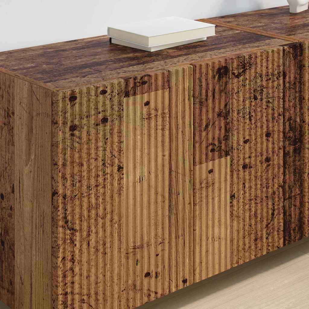 TV-wandkast Oud Hout 59,5 x 31 x 40 cm Bewerkt hout is nu te koop bij PeponiXL, paradijselijk wonen!
