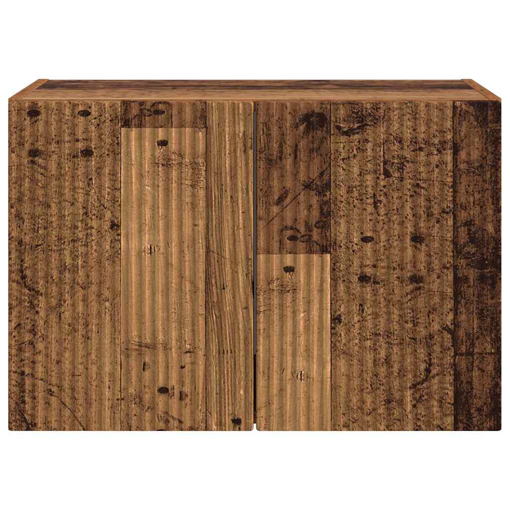 TV-wandkast Oud Hout 59,5 x 31 x 40 cm Bewerkt hout is nu te koop bij PeponiXL, paradijselijk wonen!