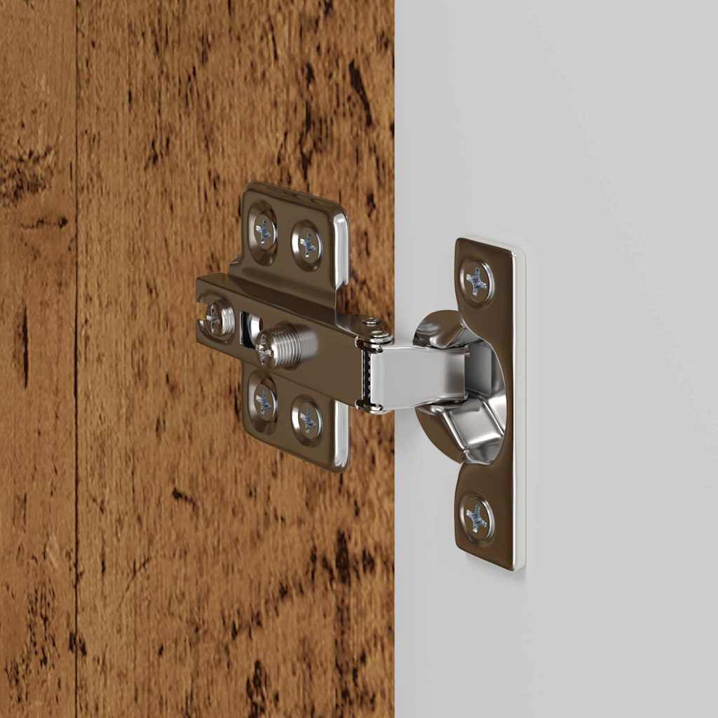 TV-wandkast 2 pcs Oud Hout 59,5 x 31 x 40 cm Bewerkt hout is nu te koop bij PeponiXL, paradijselijk wonen!