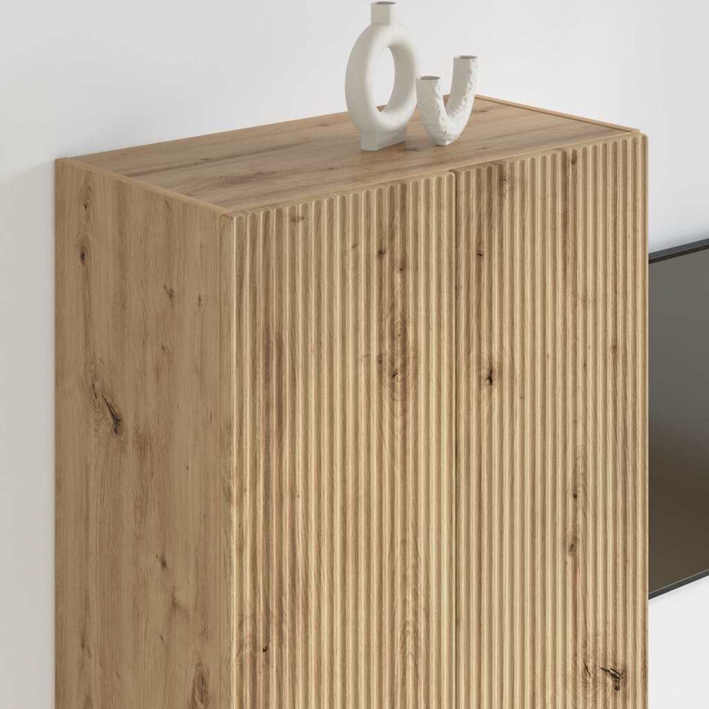 TV-wandkast Wandgemonteerd Wit 59,5 x 31 x 60 cm Bewerkt hout is nu te koop bij PeponiXL, paradijselijk wonen!
