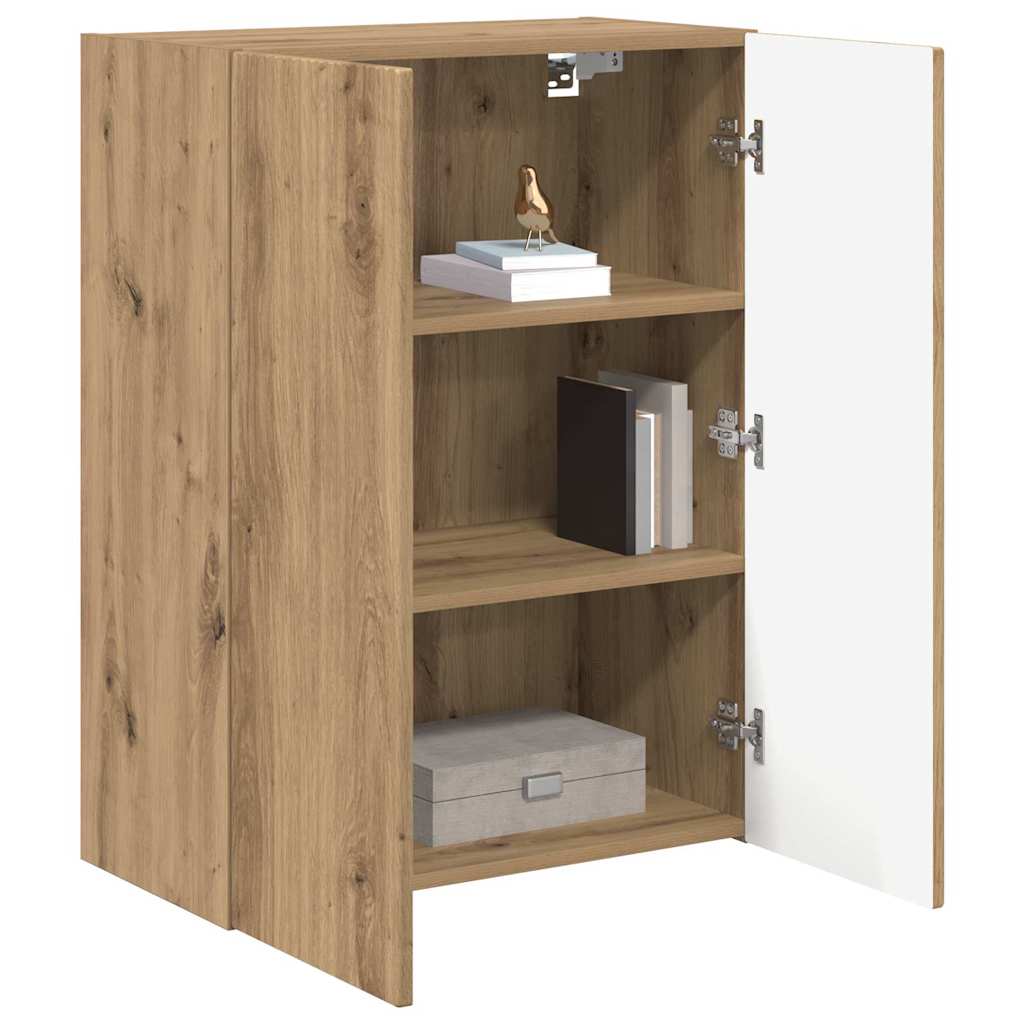 TV-wandkast Wandgemonteerd Wit 59,5 x 31 x 60 cm Bewerkt hout is nu te koop bij PeponiXL, paradijselijk wonen!