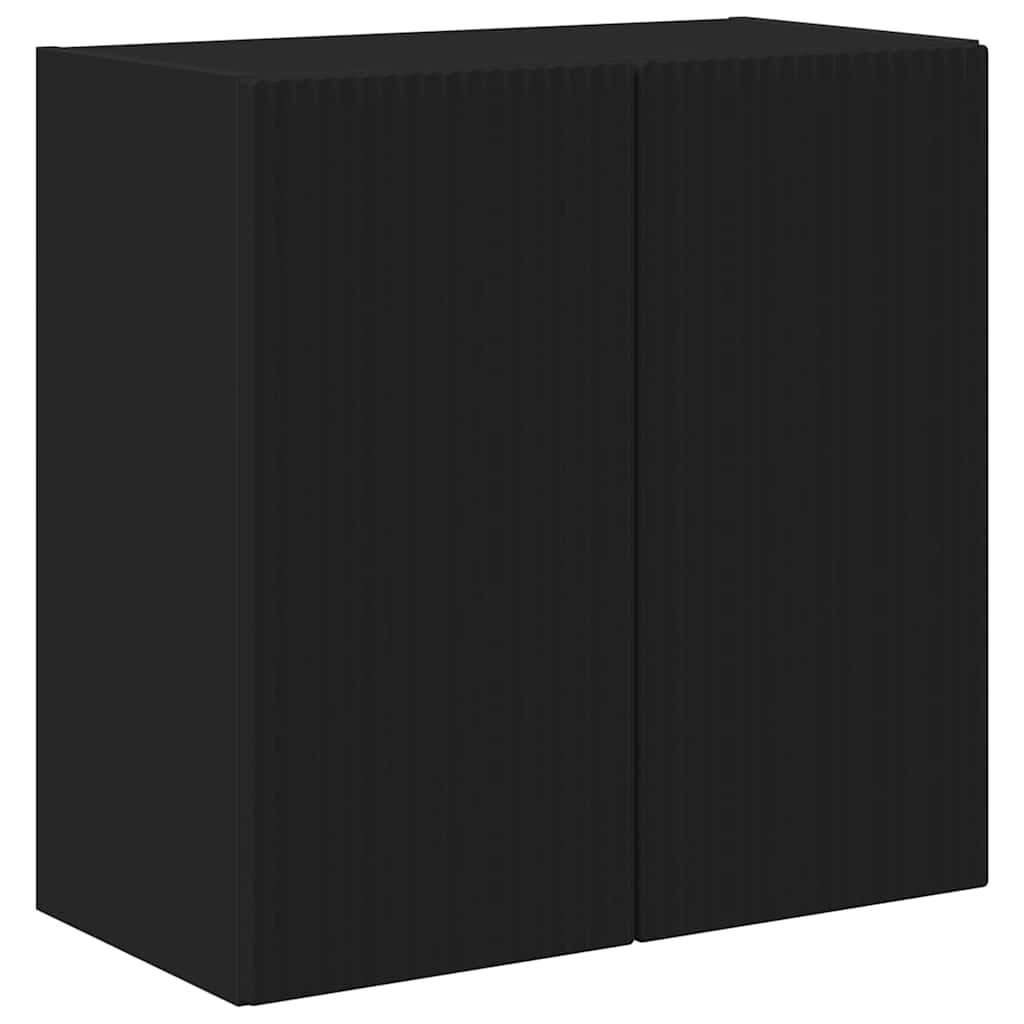 TV-wandkast Wandgemonteerd Zwart 59,5 x 31 x 60 cm Bewerkt hout is nu te koop bij PeponiXL, paradijselijk wonen!