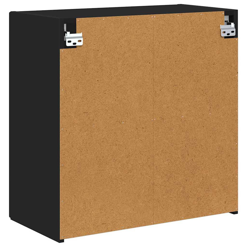 TV-wandkast Wandgemonteerd Zwart 59,5 x 31 x 60 cm Bewerkt hout is nu te koop bij PeponiXL, paradijselijk wonen!