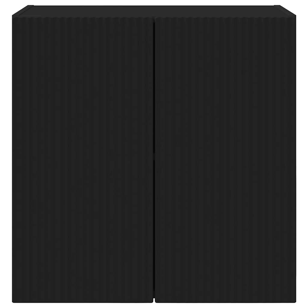 TV-wandkast Wandgemonteerd Zwart 59,5 x 31 x 60 cm Bewerkt hout is nu te koop bij PeponiXL, paradijselijk wonen!